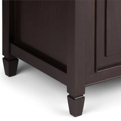 Dark Chestnut Brown Wood Flip Top Storage Bench Ideal for Storing Away your Naby's Toys or Sorting Out Laundry, this Handy Storage Bench