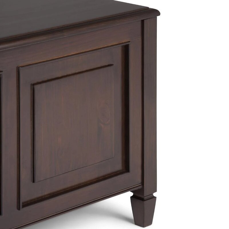 Dark Chestnut Brown Wood Flip Top Storage Bench Ideal for Storing Away your Naby's Toys or Sorting Out Laundry, this Handy Storage Bench