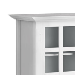 White Gosport 40.6'' Tall Solid Wood 2 Door Accent Cabinet