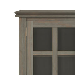 Distressed Gray Gosport 40.6'' Tall Solid Wood 2 Door Accent Cabinet