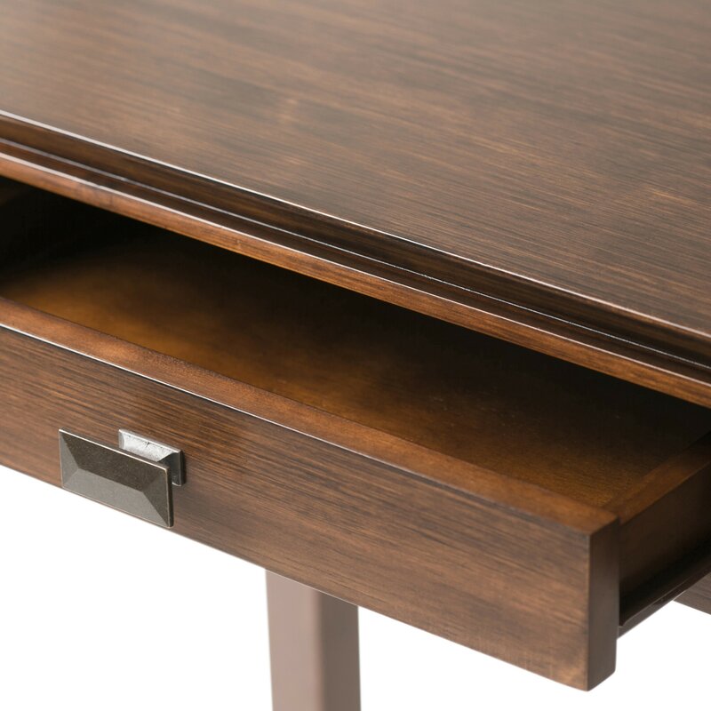 Brown Gosport 46'' Console Table Provide Ample Storage Space for Important Papers, Office Supplies, or Keys