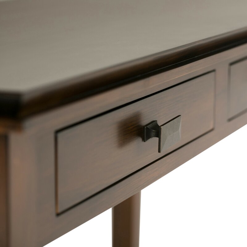 Brown Gosport 46'' Console Table Provide Ample Storage Space for Important Papers, Office Supplies, or Keys