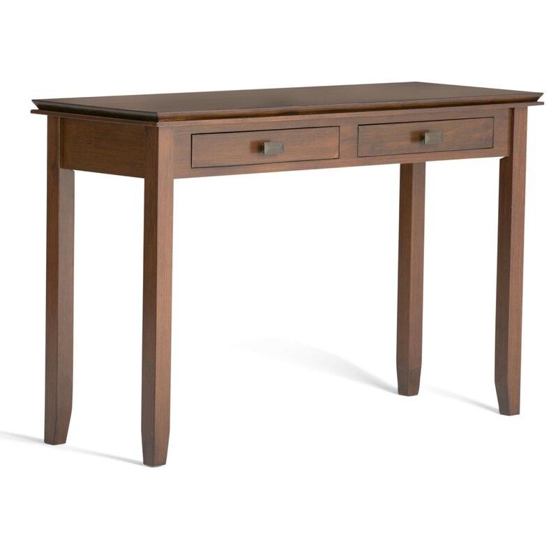 Brown Gosport 46'' Console Table Provide Ample Storage Space for Important Papers, Office Supplies, or Keys