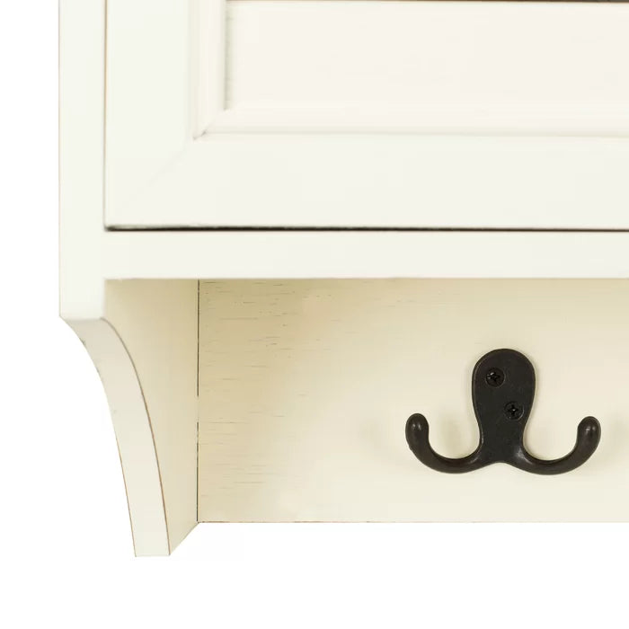 Gracelyn 28'' Wide 3 - Hook Wall Mounted Coat Rack with Storage