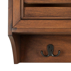 28'' Wide 3 Hook Wall Mounted Coat Rack with Storage Bring Function to the Foyer with this Space-Saving Wall Rack