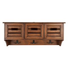 28'' Wide 3 Hook Wall Mounted Coat Rack with Storage Bring Function to the Foyer with this Space-Saving Wall Rack