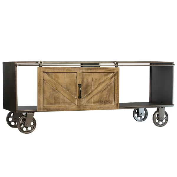 48'' Wide Credenza Perfect Platform for Displaying Metal Manufactured Wood