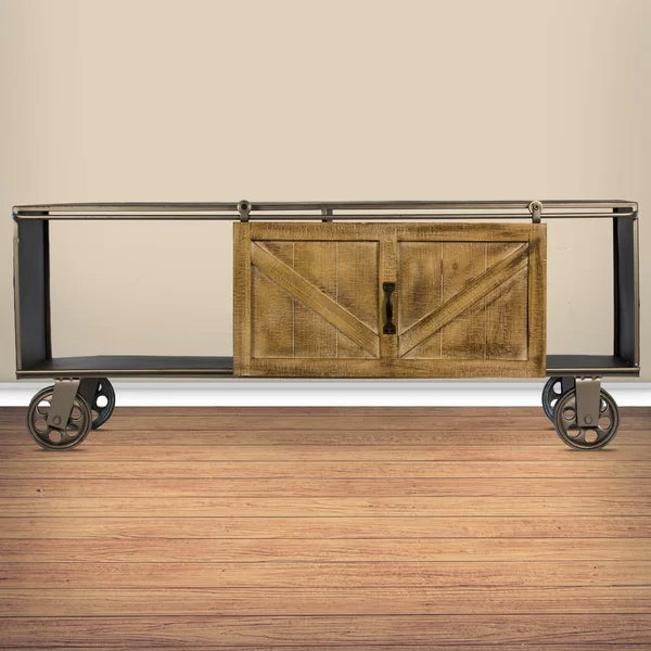 48'' Wide Credenza Perfect Platform for Displaying Metal Manufactured Wood