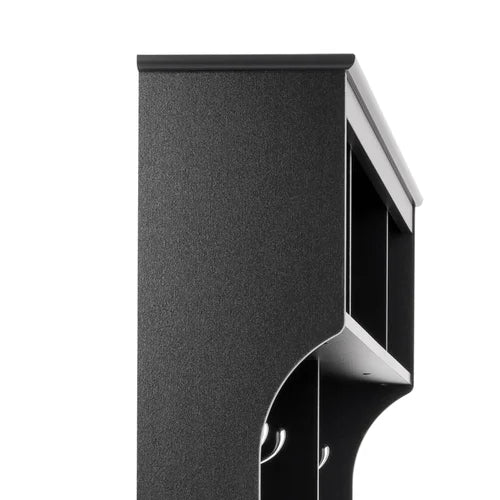 Black Gracie 60'' Wide Hall Tree with Bench Six Strong Double Coat Hooks