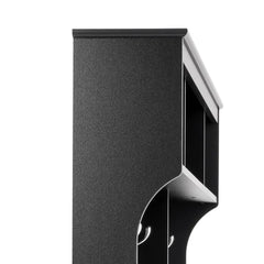 Black Gracie 60'' Wide Hall Tree with Bench Six Strong Double Coat Hooks