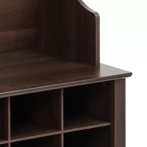 Espresso Gracie 60'' Wide Hall Tree with Bench Constructed from Non Toxic
