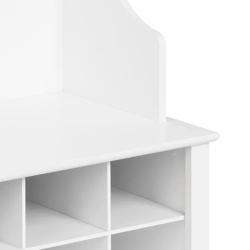 Gracie 60'' Wide Hall Tree with Bench White Indoor Aesthetic Design