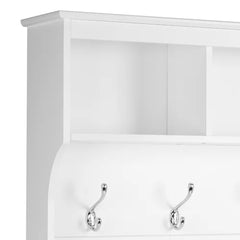 Gracie 60'' Wide Hall Tree with Bench White Indoor Aesthetic Design