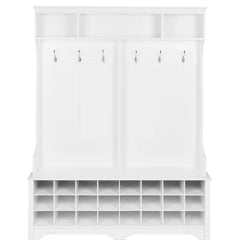 Gracie 60'' Wide Hall Tree with Bench White Indoor Aesthetic Design
