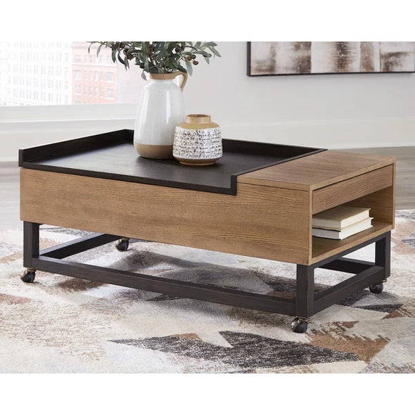 Solid Wood Graicen Lift Top Coffee Table with Storage