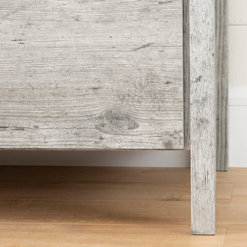 Seaside Pine 6 Drawer 59.25'' W Providing Plenty of Storage Space 6 Practical Drawers with Metal Handles