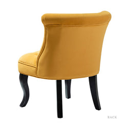 1 - Mustard Velvet Tufted Velvet Side Chair Side Chair Brings A Bit Of Glam and A Hint Of Elegance Whether it's in Your Living Room,