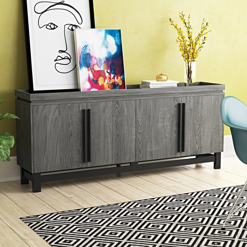 Weathered Gray Grenshaw 70.75'' Wide Sideboard