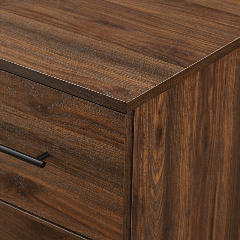 4 Drawer 30'' W Chest Mid Century and Industrial Elements