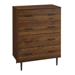 4 Drawer 30'' W Chest Mid Century and Industrial Elements