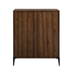 Grimaldo 4 Drawer 36'' W Chest Dark Walnut Engineered Wood