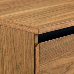 English Oak Grimaldo 4 Drawer 36'' W Chest Engineered Wood