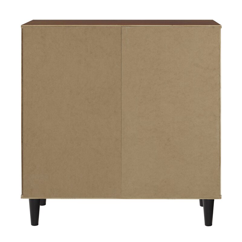 Black/Brown 33'' Tall Accent Chest Adds A Modern, Boho Touch to your Dining Room or Living Room
