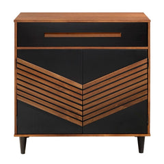 Black/Brown 33'' Tall Accent Chest Adds A Modern, Boho Touch to your Dining Room or Living Room