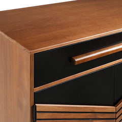 Black/Brown 33'' Tall Accent Chest Adds A Modern, Boho Touch to your Dining Room or Living Room