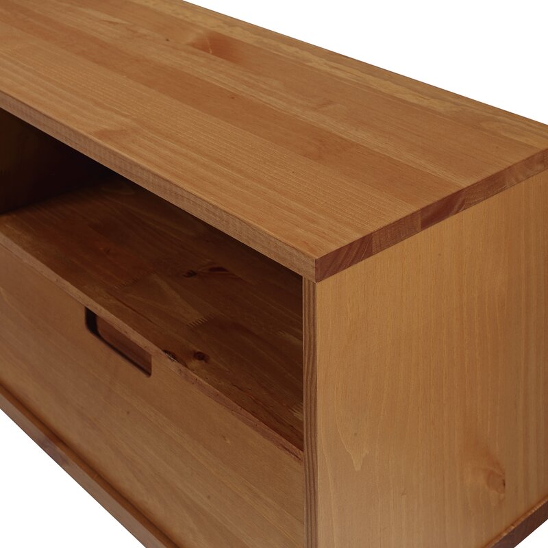 Grindle Solid Wood TV Stand for TVs up to 80" Bringing Mid Century Modern Flair