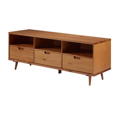 Grindle Solid Wood TV Stand for TVs up to 80" Bringing Mid Century Modern Flair