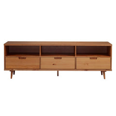 Grindle Solid Wood TV Stand for TVs up to 80" Bringing Mid Century Modern Flair