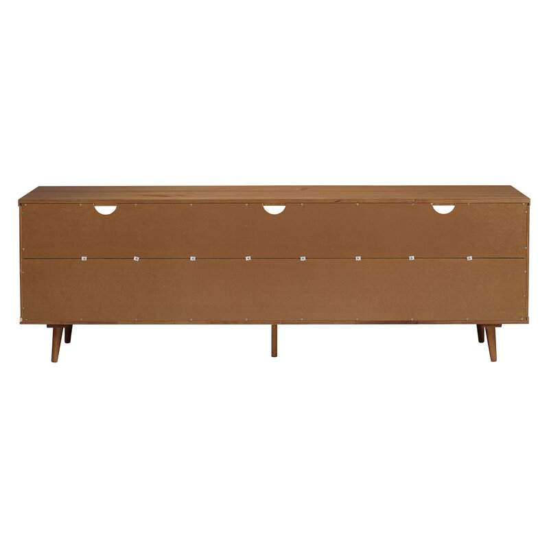 Grindle Solid Wood TV Stand for TVs up to 80" Caramel