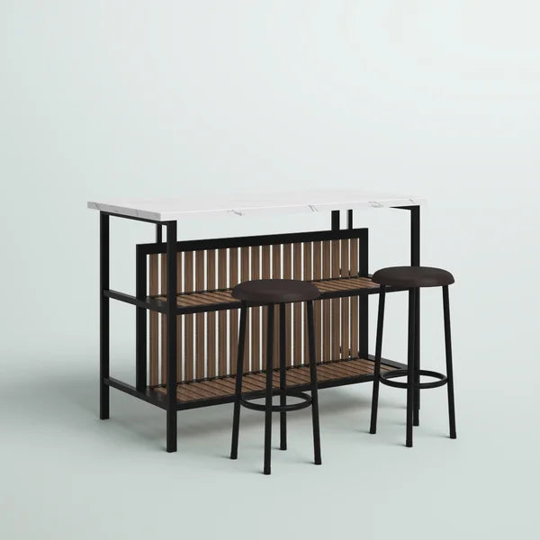 Grondin 47.24'' Wide Kitchen Island Set Modern Style Perfect for Organize