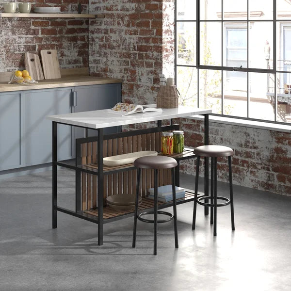 Grondin 47.24'' Wide Kitchen Island Set Modern Style Perfect for Organize