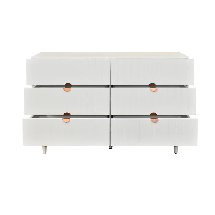 Grovelle 6 Drawer 47'' W Double Dresser Modern Style for your Bedroom Perfect for Bedside