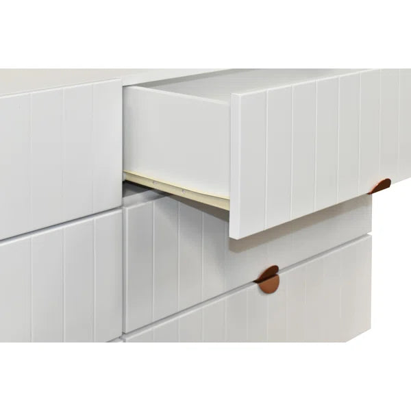 Grovelle 6 Drawer 47'' W Solid Wood Double Dresser Modern Style