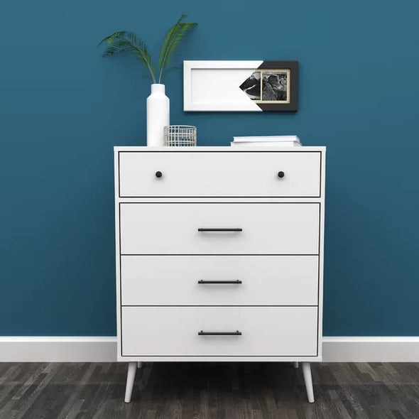 Grullon 4 Drawer 31.63'' W Chest Four Storage Drawers Offer Plenty Storage Space