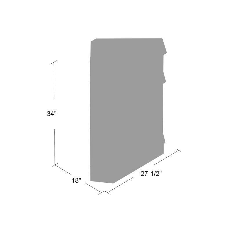 Gulley 2 door clearance corner accent cabinet