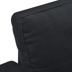 Black Gunnar 85" Wide Reversible Sleeper Sofa & Chaise Design