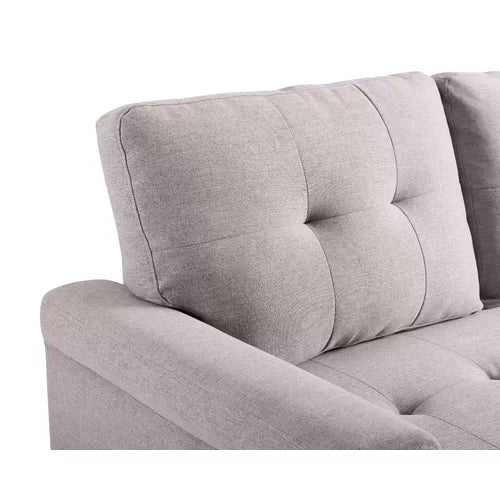 Light Gray Gunnar 85" Wide Reversible Sleeper Sofa & Chaise Design
