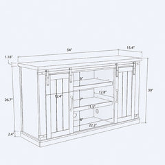Gunner TV Stand for TVs up to 60" Spectacular Sliding Cabinets