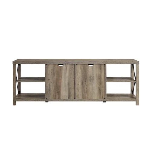 Gray Wash Gwen TV Stand for TVs up to 75" Style and Functionality Design