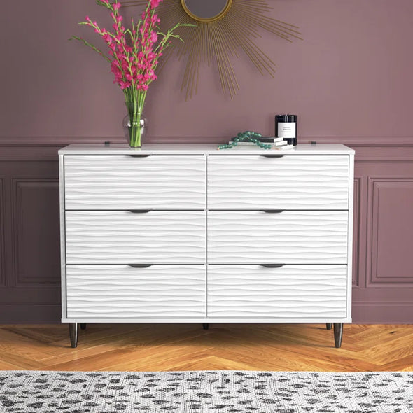 Gweneth 6 Drawer 47.2'' W Double Dresser Brings Additional Storage
