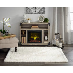 Gwynn TV Stand for TVs up to 42" with Fireplace Included Cable Management