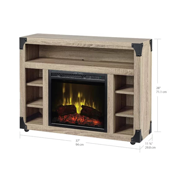 Gwynn TV Stand for TVs up to 42" with Fireplace Included Cable Management