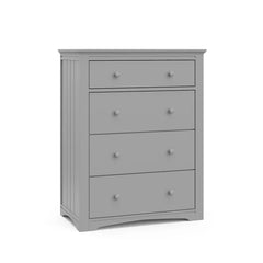 Pebble Gray Hadley 4 Drawer 31.89" W Chest Easy Time Saving Assembly