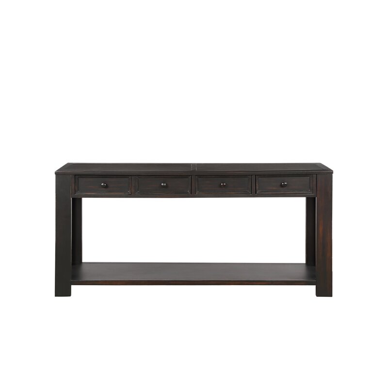 Hagberg 64'' Console Table Black Durable and Sturdy use for years