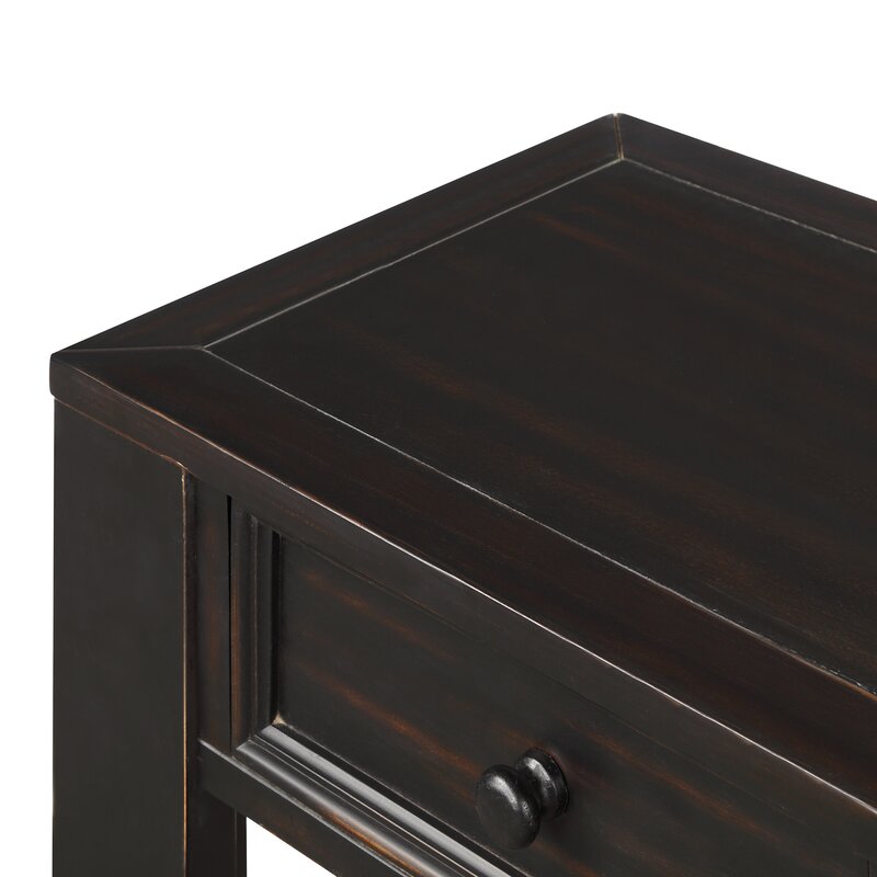 Hagberg 64'' Console Table Black Durable and Sturdy use for years