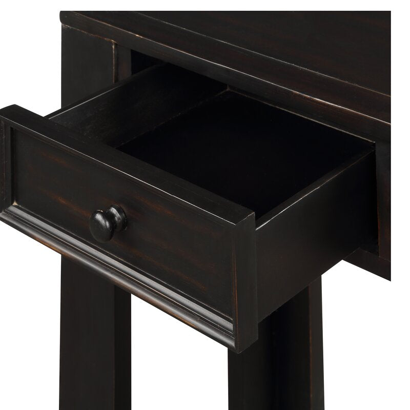 Hagberg 64'' Console Table Black Durable and Sturdy use for years